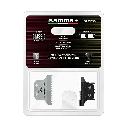 GAMMA+ Hair Trimmer Fixed Moving Blade Replacement Professional Grade
