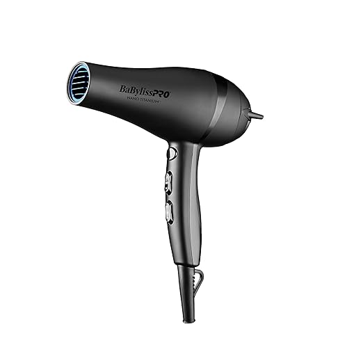 BaBylissPRO Nano Tianium Limited Edition Black and Blue Hair Dryer