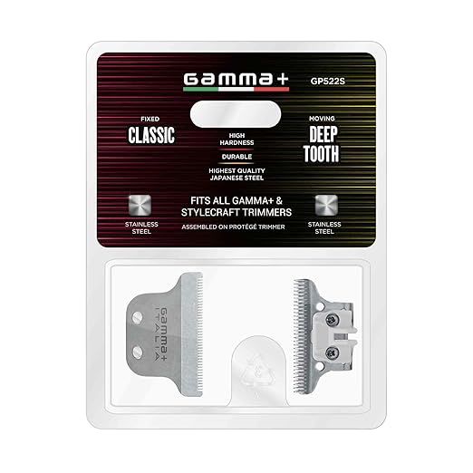GAMMA+ Hair Trimmer Fixed Moving Blade Replacement Professional Grade