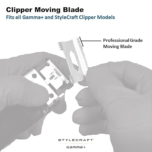 GAMMA+ Hair Clipper Fixed Moving Blade Replacement