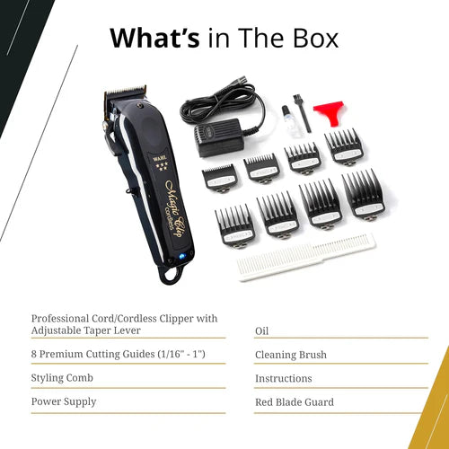 Wahl Professional 5 Star Magic Clip Cordless Clipper - Black