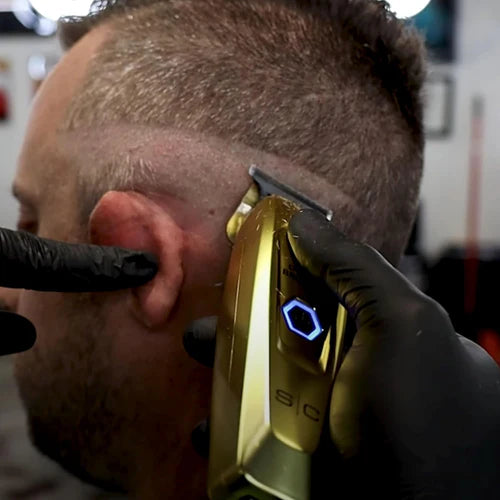 StyleCraft Fixed X-PRO Gold Titanium Replacement Trimmer Blade w/ Black Diamond Carbon DLC Deep Tooth Cutter Set
