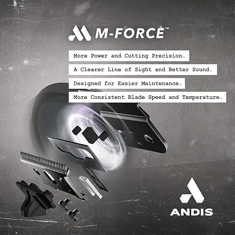 Andis GTX-EXO M-Force Replacement Hiar Cutting Blade, Deep Tooth, Zero-Gapped, Black
