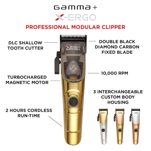 Gamma+ X-Ergo Magnetic Motor Cordless Clipper