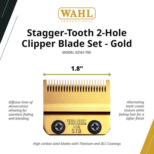 Wahl Professional DLC/Titanium Gold Stagger-Tooth Blade