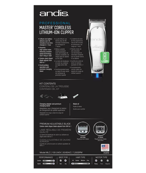 Andis Master Cordless Lithium Ion Clipper