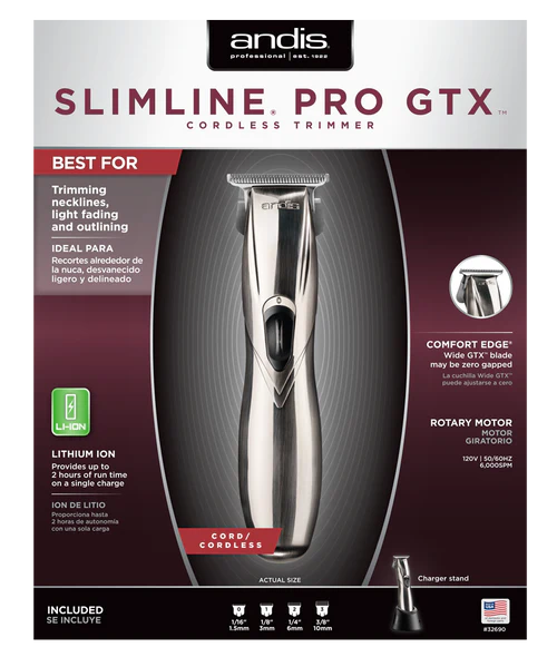Andis Slimline Pro GTX LI Cordless Trimmer w/ Wide Blade