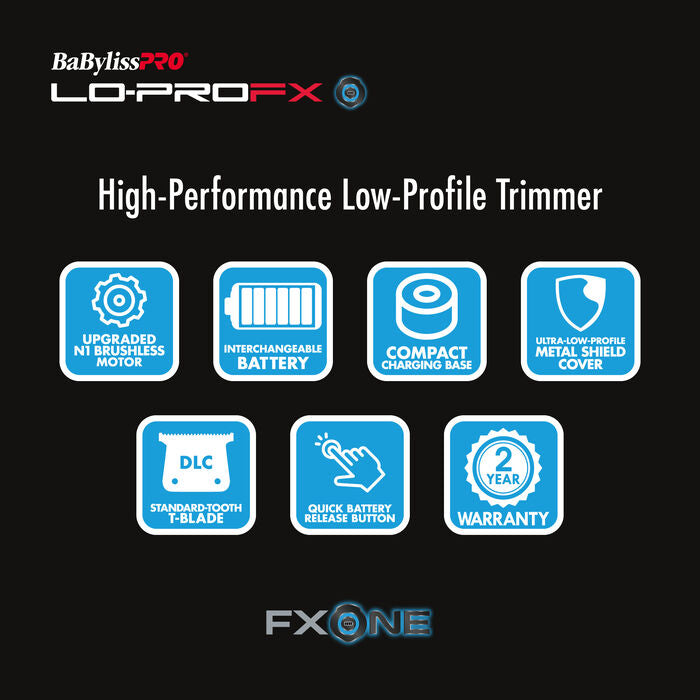 BaBylissPRO FXONE™ Lo-ProFX High Performance Low-Profile Trimmer