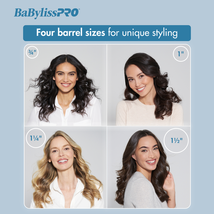 BaBylissPRO Nano Titanium Spring Curling Iron 1/2 - 2 Inch
