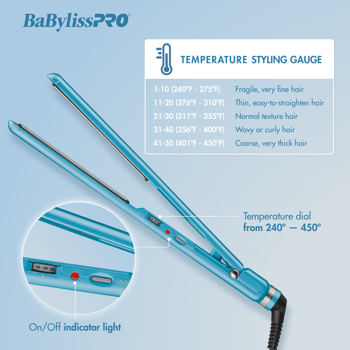Babyliss Pro Nano Titanium Flat Iron 1/2 - 2 Inch