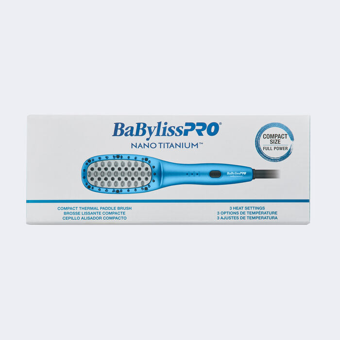 BaBylissPRO Nano Titanium Compact Thermal Paddle Brush