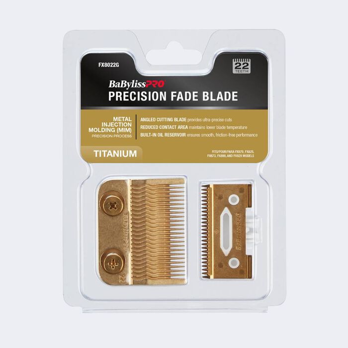 BaBylissPRO Gold Titanium Metal-Injection Molded (MIM) Precision Fade Blade