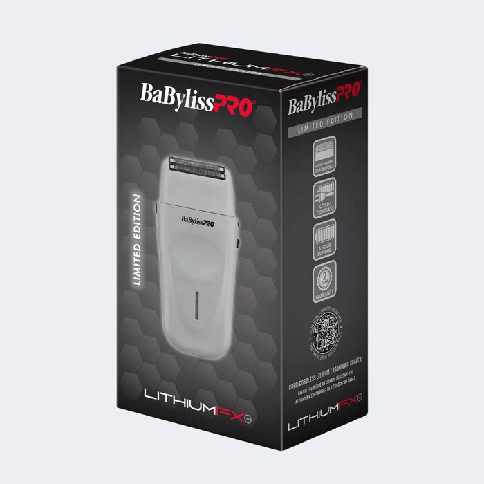 BaBylissPRO LithiumFX+ Limited Edition Grey Cord/Cordless Lithium Ergonomic Double Foil Shaver