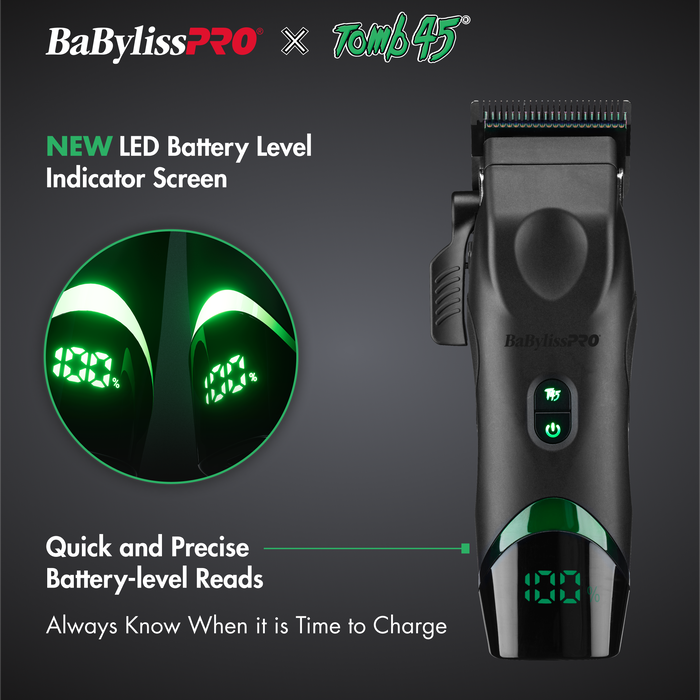 BaBylissPRO x Tomb45® Wireless-Charging Clipper