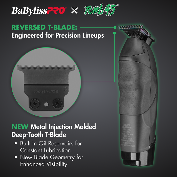 BaBylissPRO x Tomb45® Wireless-Charging Trimmer