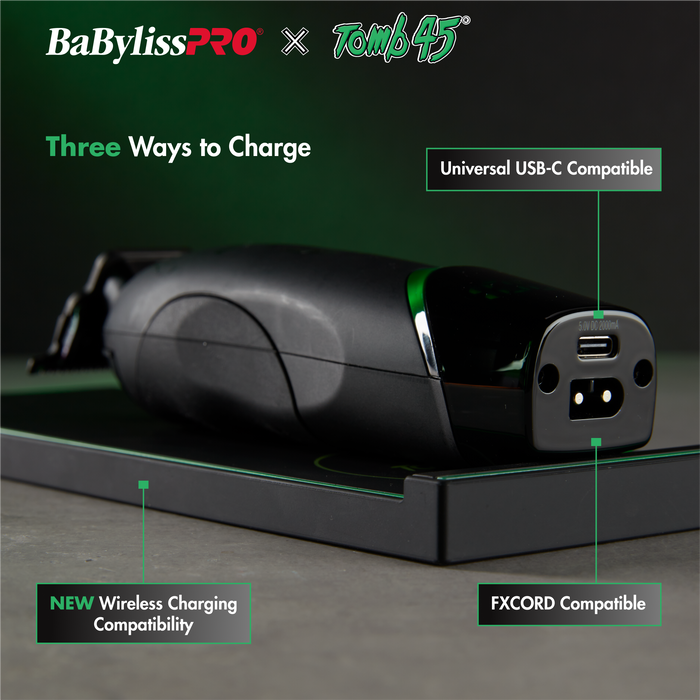 BaBylissPRO x Tomb45® Wireless-Charging Trimmer