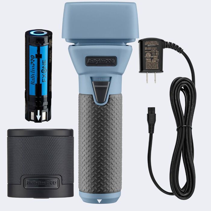 BaBylissPRO LimitedFX FXONE Double Foil Shaver - Blue Charcoal Kit
