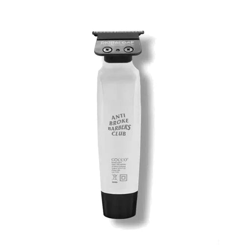Cocco Hyper Veloce Pro Stealth Anti-Broke Barber's Club Limited Edition Matte White Trimmer w/ Graphene Blade
