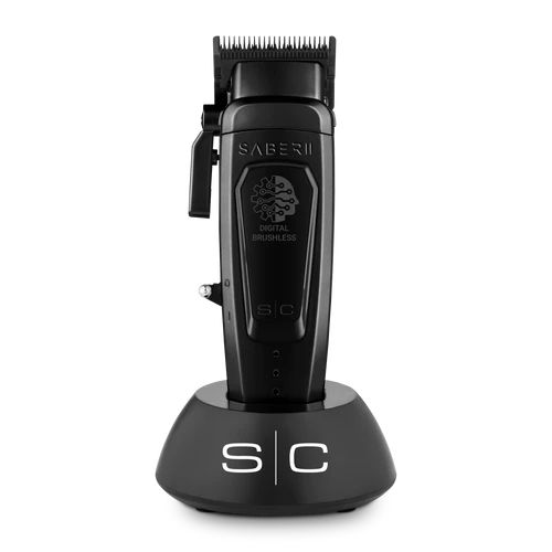 StyleCraft Saber 2.0 Cordless Modular Clipper w/ High-Torque Digital Brushless Motor - Black