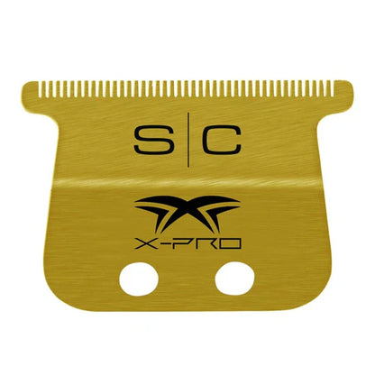 StyleCraft Fixed Gold Titanium X-Pro Wide Replacement Trimmer Blade w/ Black Diamond DLC The One Cutter Set