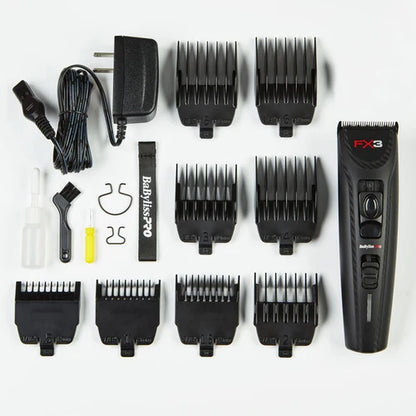 BaBylissPRO FX3 Matte Black Professional High-Torque Cordless Clipper
