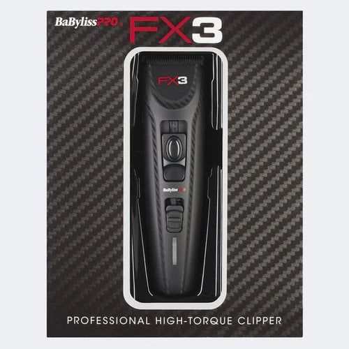 BaBylissPRO FX3 Matte Black Professional High-Torque Cordless Clipper