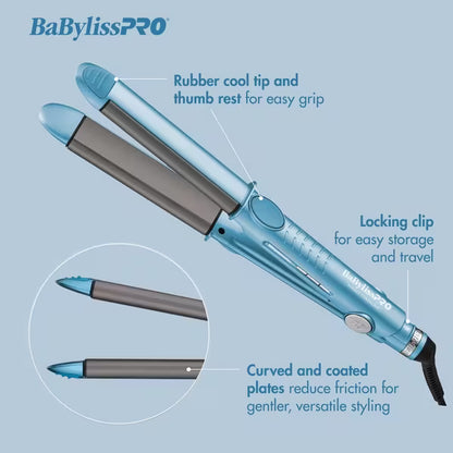 BaBylissPRO Nano Titanium 1 inch Curved StylingIron