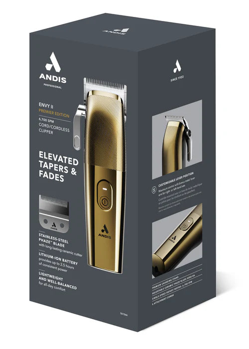 Andis Envy II Clipper Premium Edition Gold