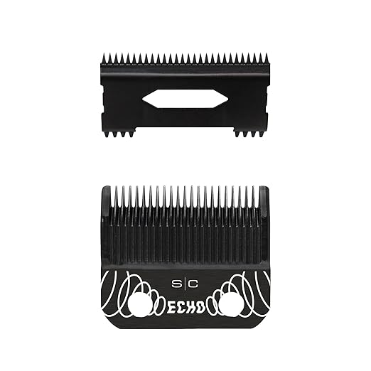 StyleCraft Replacement ECHO Fixed DLC Hair Clipper Blade with DLC Deep Tooth Cutter Set