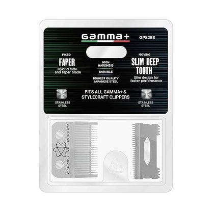 GAMMA+ Hair Clipper Fixed Moving Blade Replacement