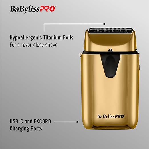 BaBylissPRO UVFOIL UV-Disinfecting Metal Single-Foil Shaver