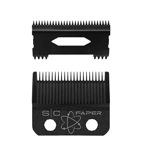 StyleCraft Fixed Black Diamond Carbon DLC Faper Blade w/ Moving Slim Deep Tooth Cutter