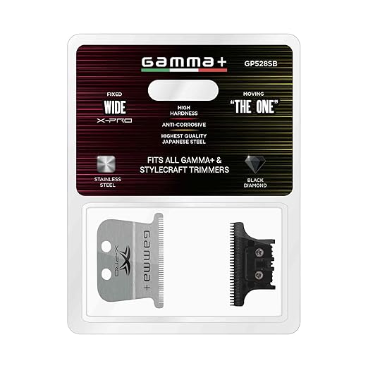 GAMMA+ Hair Trimmer Fixed Moving Blade Replacement Professional Grade