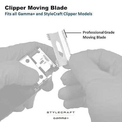 GAMMA+ Hair Clipper Fixed Moving Blade Replacement