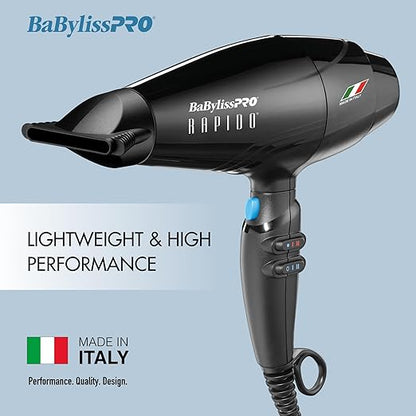 BaBylissPRO Nano Titanium Italian Rapido Hair Dryer