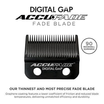 COCCO Digital Gap Accufade Graphene Fade Clipper Blade, ADGCA-G Replacement Blade Designed for Hyper Veloce Pro, Veloce Pro and Pro BLDC Clippers