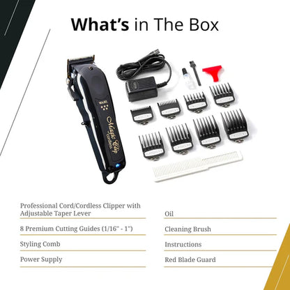 Wahl Professional 5 Star Magic Clip Cordless Clipper - Black