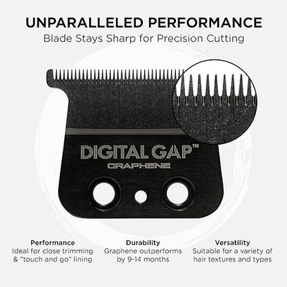 COCCO Digital Gap Ambassador Graphene Trimmer Blade, ADGT-G Replacement Blade Designed for Hyper Veloce Pro and Veloce Pro Trimmers