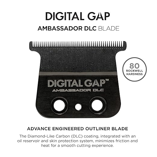 COCCO Digital Gap Ambassador DLC Trimmer Blade, ADGT-DLC Replacement Blade Designed for Hyper Veloce Pro and Veloce Pro Trimmers