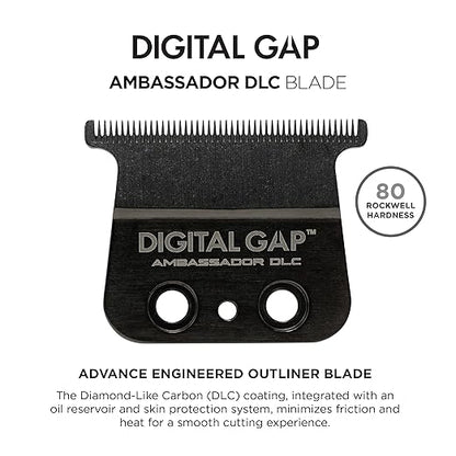 COCCO Digital Gap Ambassador DLC Trimmer Blade, ADGT-DLC Replacement Blade Designed for Hyper Veloce Pro and Veloce Pro Trimmers