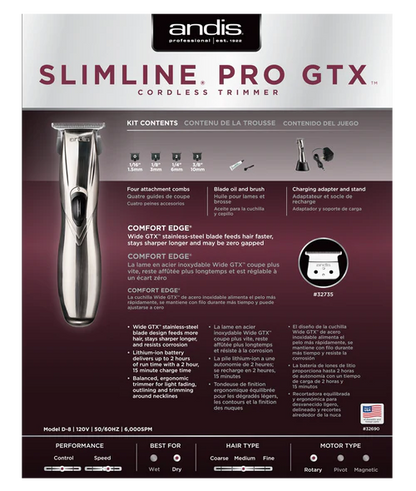 Andis Slimline Pro GTX LI Cordless Trimmer w/ Wide Blade