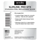 Andis Slimline Pro GTX Wide Stainless Steel Replacement Blade