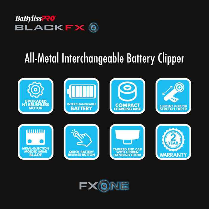 BaBylissPRO FXONE™ BLACKFX Clipper