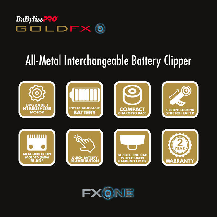 BaBylissPRO FXONE™ GOLDFX Clipper