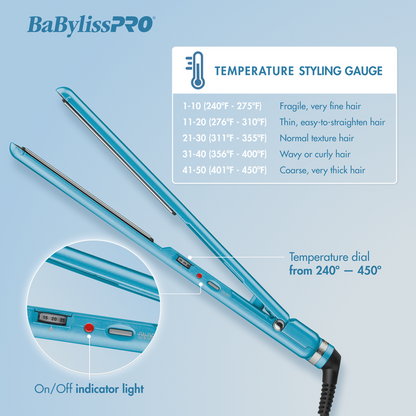 Babyliss Pro Nano Titanium Flat Iron 1/2 - 2 Inch