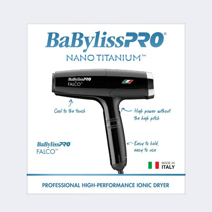 BaBylissPRO Nano Titanium Professional Italian High-Speed Falco Dryer