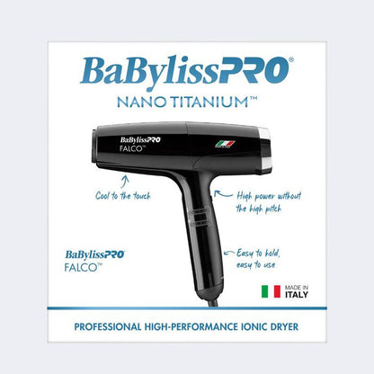 BaBylissPRO Nano Titanium Professional Italian High-Speed Falco Dryer