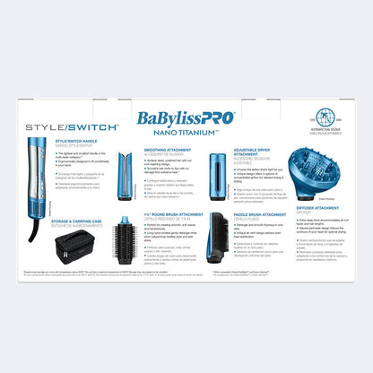 BaBylissPRO Nano Titanium StyleSwitch Ionic Multi-Styler & Dryer