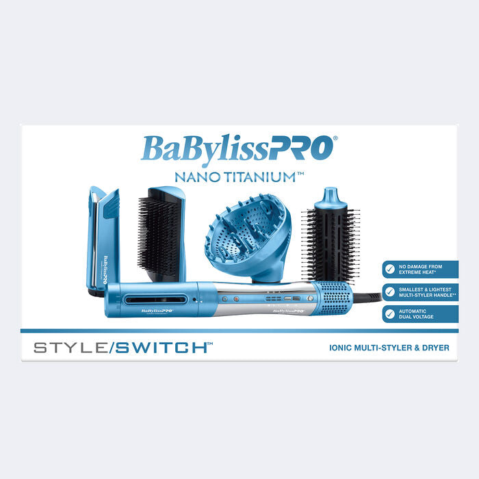 BaBylissPRO Nano Titanium StyleSwitch Ionic Multi-Styler & Dryer
