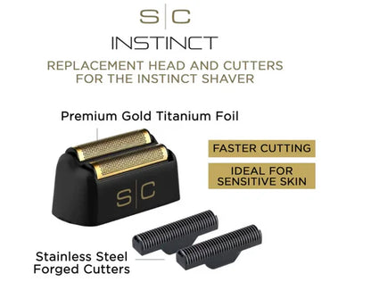 StyleCraft Instinct Foil Shaver Replacement Foil & Cutter Set